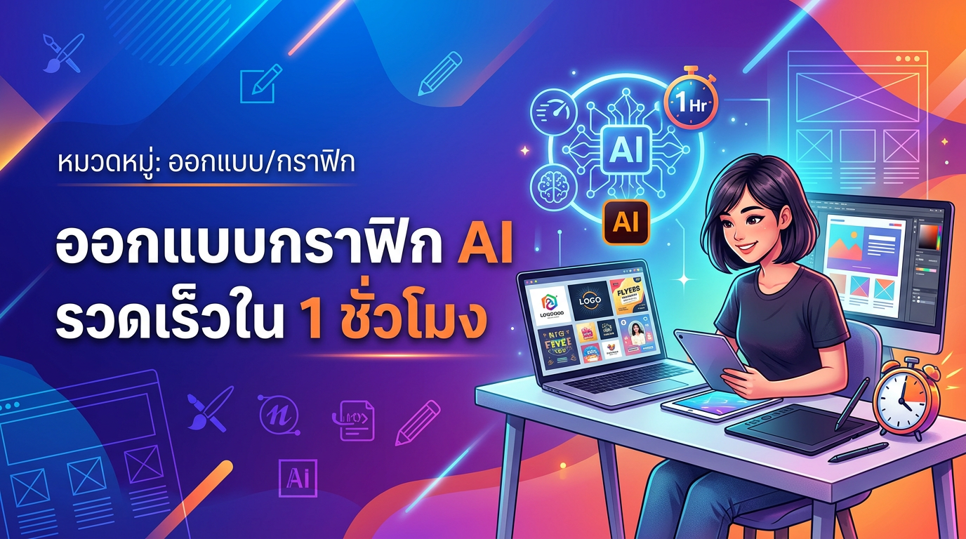 ออกแบบกราฟิก AI รวดเร็วใน 1 ชั่วโมง
