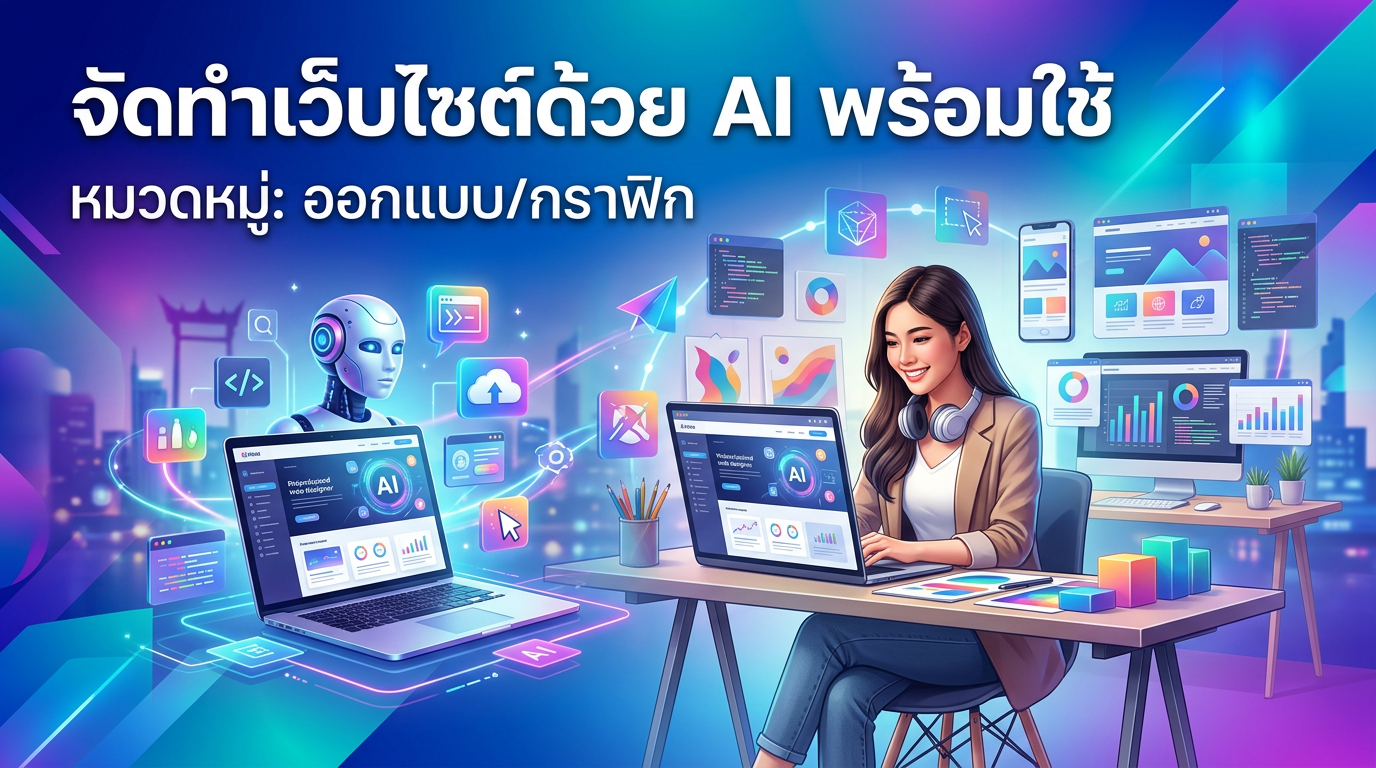 จัดทำเว็บไซต์ด้วย AI พร้อมใช้